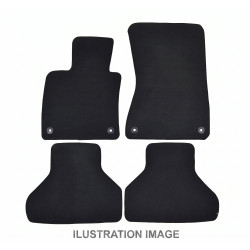 Premium anthracite velour car mats for AUDI TT 8J 2006-2014 4pcs