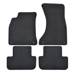 Premium anthracite velour car mats for AUDI A4 B8 2008-2015 4pcs