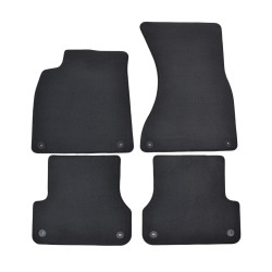 Premium anthracite velour car mats for AUDI A6 C7 2011-2018 4pcs