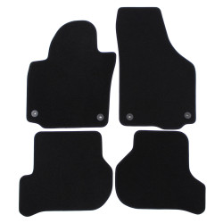 Premium Black velour car mats for VOLKSWAGEN Golf Plus 2006-2014 4pcs