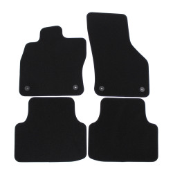 Premium Black velour car mats for VOLKSWAGEN Golf VIII 2020-up 4pcs