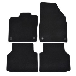 Premium Black velour car mats for VOLKSWAGEN iD.4 2020-up 4pcs