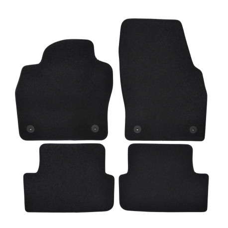 За конкретен модел Premium Black velour car mats for VOLKSWAGEN Taigo 2021-up 4pcs | race-shop.bg