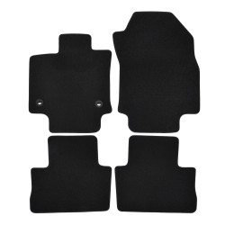 Premium Black velour car mats for TOYOTA Rav4 2019-2025 4pcs