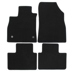 Premium Black velour car mats for RENAULT Talisman 2016-up 4pcs