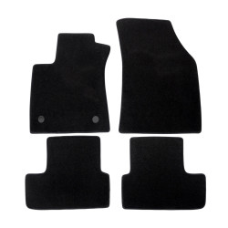 Premium Black velour car mats for RENAULT Megane IV 2016-up 4pcs