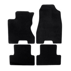 Premium Black velour car mats for RENAULT Koleos 2008-2017 4pcs