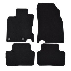 Premium Black velour car mats for RENAULT Kadjar 2015-up 4pcs
