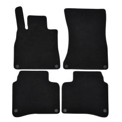 Premium Black velour car mats for MERCEDES S W222 2013-2020 4pcs