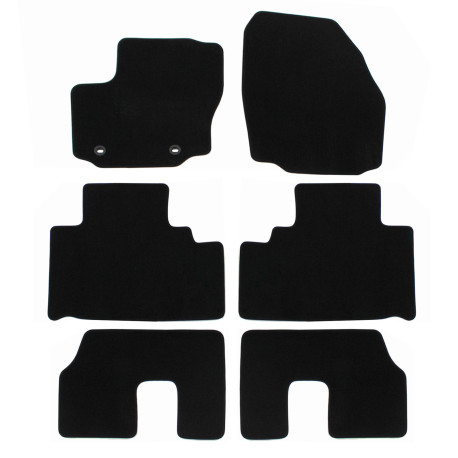 За конкретен модел Premium Black velour car mats for FORD S-Max 2006-2015 6pcs | race-shop.bg