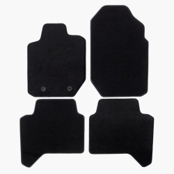 Premium Black velour car mats for FORD Ranger T6/T7 2013-up 4pcs
