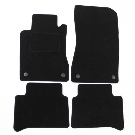 За конкретен модел Velour car mats for Mercedes W211 Eclass 2002-2009 4pcs | race-shop.bg