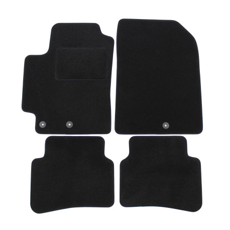 За конкретен модел Velour car mats for Kia Rio 2017-up 4pcs | race-shop.bg