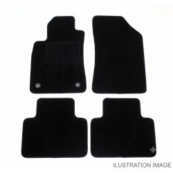 Velour car mats for Ford Transit Custom original 32cm fix 2023-up 3pcs