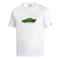 Спортна тениска LANCIA STRATOS HR GR4, бял
