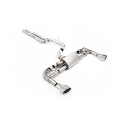 Milltek Cat-back exhaust polished tips for Audi RS3 Sportback (non-GPF) 2015-2017 - Loudest