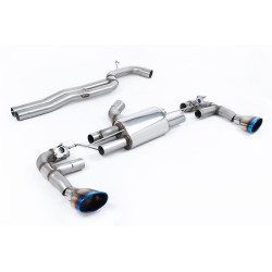 Milltek Cat-back exhaust (loudest) for Audi RS3 Sportback 400PS (non-GPF) 2017-2018 - Burnt titanium tips