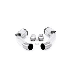 Milltek Large-bore downpipes with cats for Audi RS6 V8 bi-turbo Performance (C8) (non-GPF, OE) 2020+