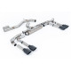 Milltek GPF-back exhaust (loudest) for Audi S3 Saloon/Sedan 310PS & 333PS (8Y) (GPF, Ovals) 2020+ - Cerakote black tips