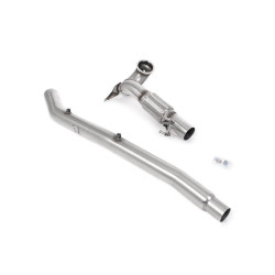 Milltek Large-bore downpipe with de-cat for Audi S3 2.0TFSI Quattro Saloon/Sedan 310PS (8Y) (non-GPF, for OE system) 2022+