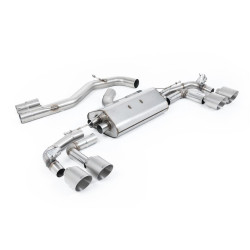 Milltek GPF-back exhaust (louder) for Audi S3 2.0TFSI Quattro Sportback 310PS & 333PS (8Y) (GPF) 2020+ - Titanium tips