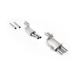 Milltek Cat-back exhaust non-resonated for Audi S4 2.7T quattro (B5) (non-GPF) 1997-2001