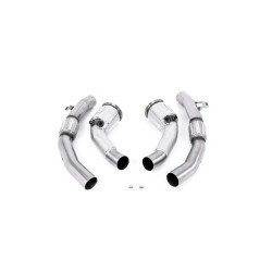 Milltek Large-bore downpipes with sports cats for Audi S8 4.0 TFSI V8 Saloon/Sedan (D5) (non-GPF, for Milltek system) 2020+