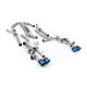 Изпускателни системи Milltek Milltek Cat-back exhaust resonated twin burnt/blue titanium tips for Audi S8 4.0 TFSI V8 Saloon/Sedan (D5) (non-GPF) 2020+ | race-shop.bg