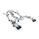 Изпускателни системи Milltek Milltek Cat-back exhaust resonated for Audi S8 4.0 TFSI V8 Saloon/Sedan (D5) (non-GPF, SWB) 2020+ - Cerakote black tips | race-shop.bg