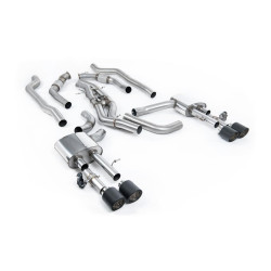 Milltek GPF-back exhaust (louder) for Audi S8 4.0 TFSI V8 Saloon/Sedan (D5) (GPF) 2020+ - Carbon tips
