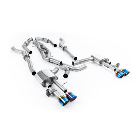 Изпускателни системи Milltek Milltek GPF-back exhaust resonated for Audi S8 4.0 TFSI V8 Saloon/Sedan (D5) (GPF) 2020+ - Burnt titanium tips | race-shop.bg