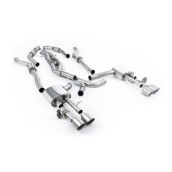 Milltek GPF-back exhaust resonated for Audi S8 4.0 TFSI V8 Saloon/Sedan (D5) (GPF) 2020+ - Titanium tips