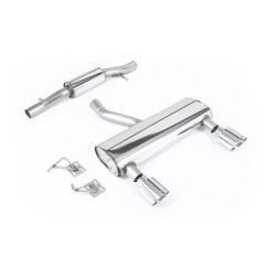 Milltek Cat-back exhaust (quieter) for Audi TT 3.2 V6 quattro Coupe/Roadster (non-GPF) 2003-2006 - Polished tips
