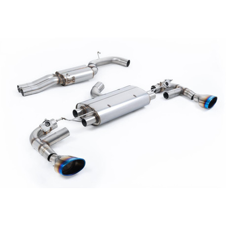 Изпускателни системи Milltek Milltek GPF-back exhaust resonated for Audi TT Mk3 TTRS 2.5TFSI Quattro (GPF) 2019+ - Burnt/blue titanium tips | race-shop.bg