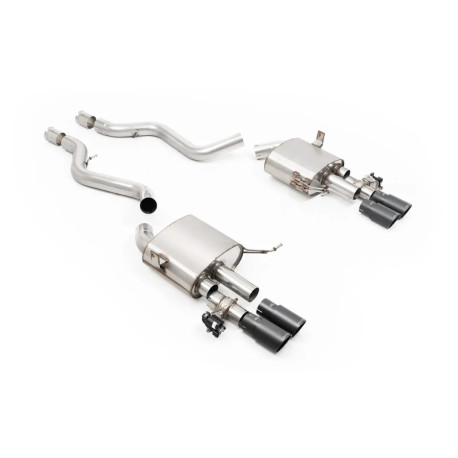 Изпускателни системи Milltek Milltek V2 Cat-back exhaust valved for BMW M3 (E90) 4.0 V8 Saloon/Sedan (non-GPF) 2007-2011 - Cerakote black tips | race-shop.bg