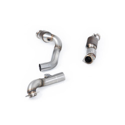 Milltek Large-bore downpipe with sports cat for BMW M3 (G80/G81) S58 3.0 Turbo Touring/XDrive (GPF) 2020+