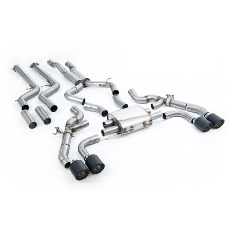 Изпускателни системи Milltek Milltek Downpipe-back exhaust for BMW X4 X4M/X4M Comp 3.0 (G02) (GPF) 2022+ - Carbon tips | race-shop.bg