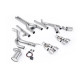 Milltek Front pipe-back exhaust for Dodge Challenger SRT Hellcat (non-GPF) 2015-2022 - Quad brushed titanium tips