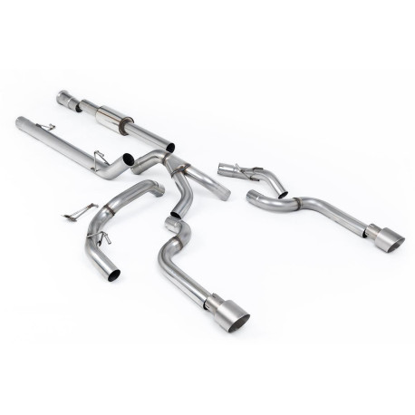 Изпускателни системи Milltek Milltek Cat-back exhaust (louder) for Ford F150 SuperCrew 5.0 V8 (non-GPF) 2021+ - Dual brushed titanium tips | race-shop.bg