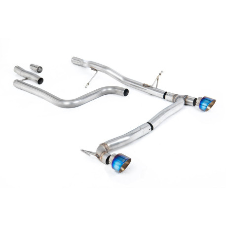 Изпускателни системи Milltek Milltek GPF-back exhaust (louder) burnt/blue titanium tips for Ford Fiesta Mk8 1.0T EcoBoost ST-Line 3 & 5 Door (GPF) 2020+ | race-shop.bg