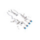 Milltek Cat-back exhaust valved for Ford Mustang 5.0 V8 GT (non-GPF) 2024+ - Burnt/blue titanium tips