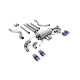 Milltek GPF-back exhaust (louder) valved for Land Rover Defender 110 5.0 V8 425PS & 525PS (GPF) 2021+ - Burnt/blue titanium tips