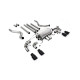 Milltek GPF-back exhaust (louder) valved for Land Rover Defender 110 5.0 V8 425PS & 525PS (GPF) 2021+ - Cerakote black tips