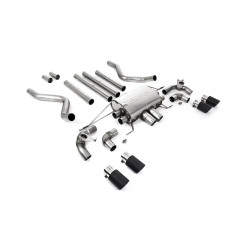 Milltek GPF-back exhaust (louder) valved for Land Rover Defender 110 5.0 V8 425PS & 525PS (GPF) 2021+ - Carbon tips