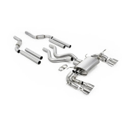 Milltek GPF-back exhaust for Land Rover Defender 110 OCTA P635 (non-GPF) 2025+ - Quad polished tips