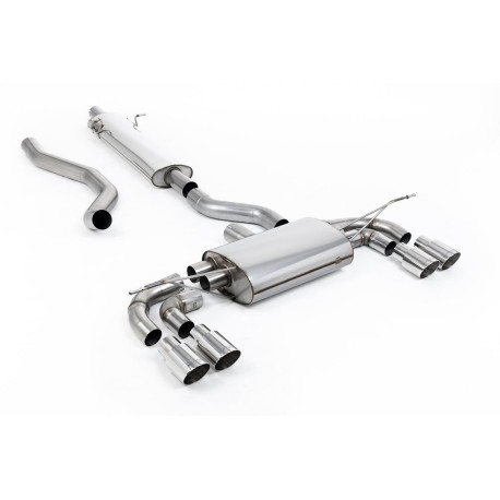 Изпускателни системи Milltek Milltek GPF-back exhaust for Land Rover Defender 130 2.0 I4 P300 & P400e (non-GPF) 2023+ - Quad polished tips | race-shop.bg