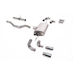 Milltek GPF-back exhaust (louder) for Land Rover Defender 90 2.0 I4 P300 & P400e (non-GPF) 2020+ - Quad polished tips
