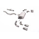 Milltek GPF-back exhaust (louder) for Land Rover Defender 90 2.0 I4 P300 & P400e (non-GPF) 2020+ - Quad titanium tips