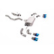 Milltek GPF-back exhaust for Land Rover Defender 90 2.0 I4 P300 & P400e (non-GPF) 2020+ - Quad burnt titanium tips