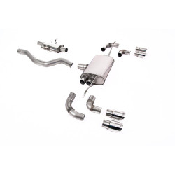 Milltek GPF-back exhaust for Land Rover Defender 90 2.0 I4 P300 & P400e (non-GPF) 2020+ - Quad polished tips